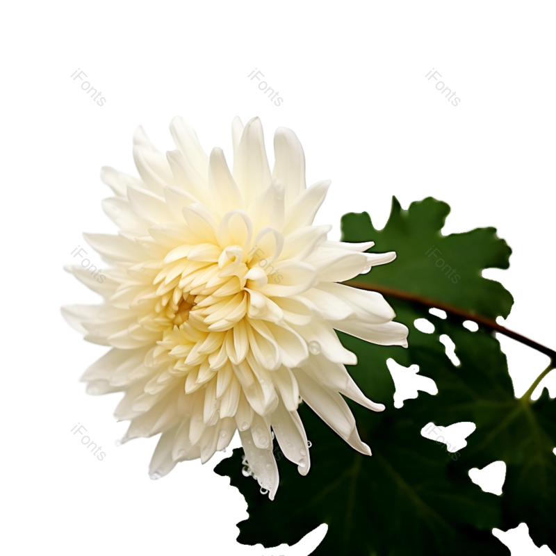 菊花图片,秋天元素,白色PNG,自然免抠素材